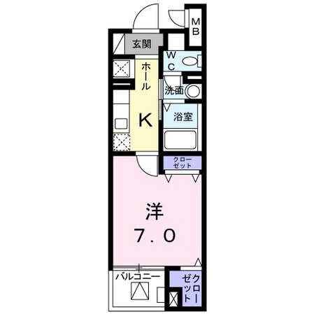 COCOLAULEAの物件間取画像